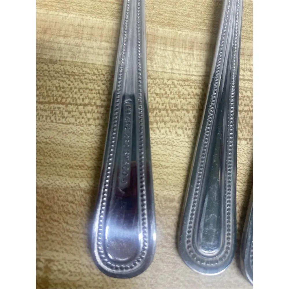 Sysco Winchester Stainless Flatware Ice Tea Spoons Set Of Four (4) 8.5”